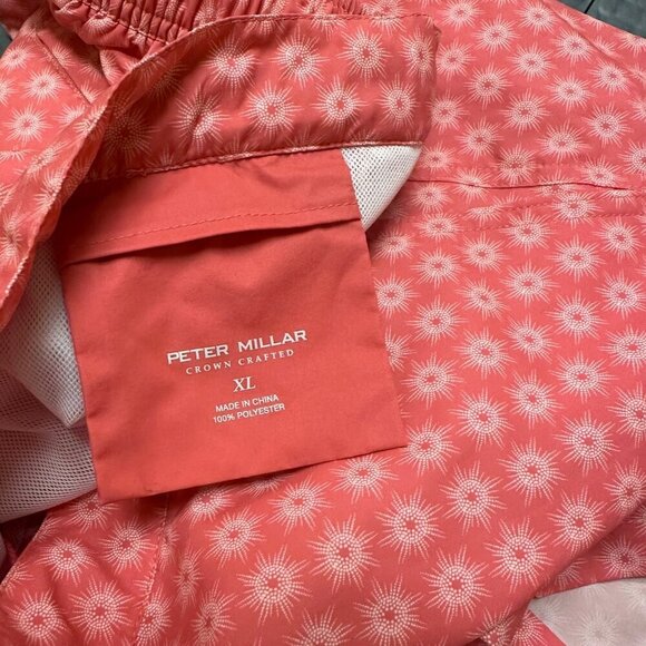 PETER MILLAR WOMENS XL CORAL PERFORMANCE MESH LINED LIGHTWEIGHT SHORTS - Picture 7 of 8